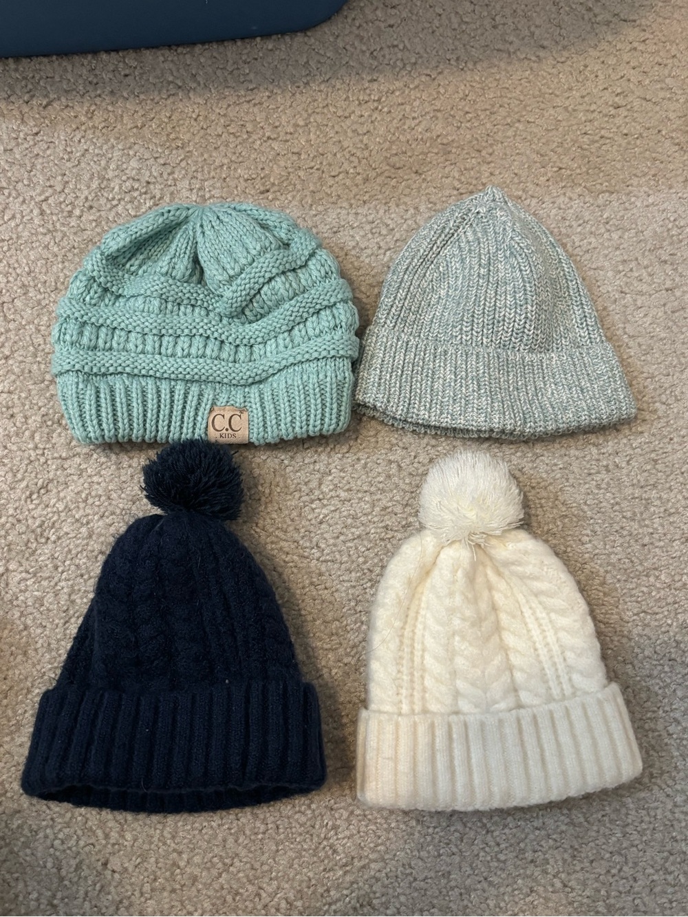 Baby girl winter hat bundle